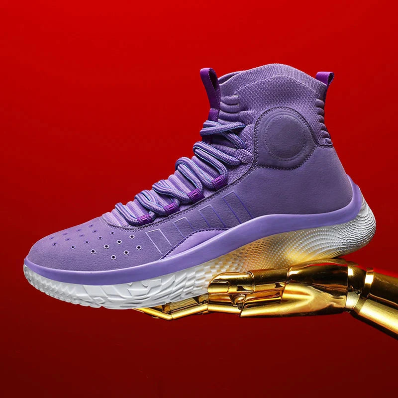 High-top shoe library basketball shoes. Flying light, breathable soft casual sneakers. fashion running shoes.