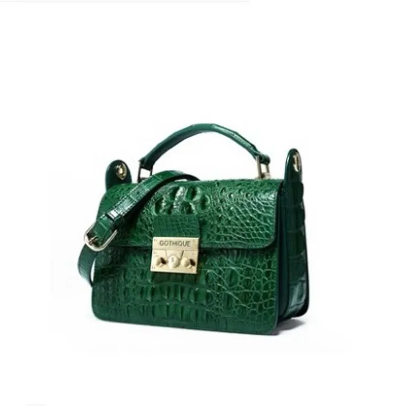 Imported Crocodile Crossbody Bag | Flap Shoulder Small Handbag