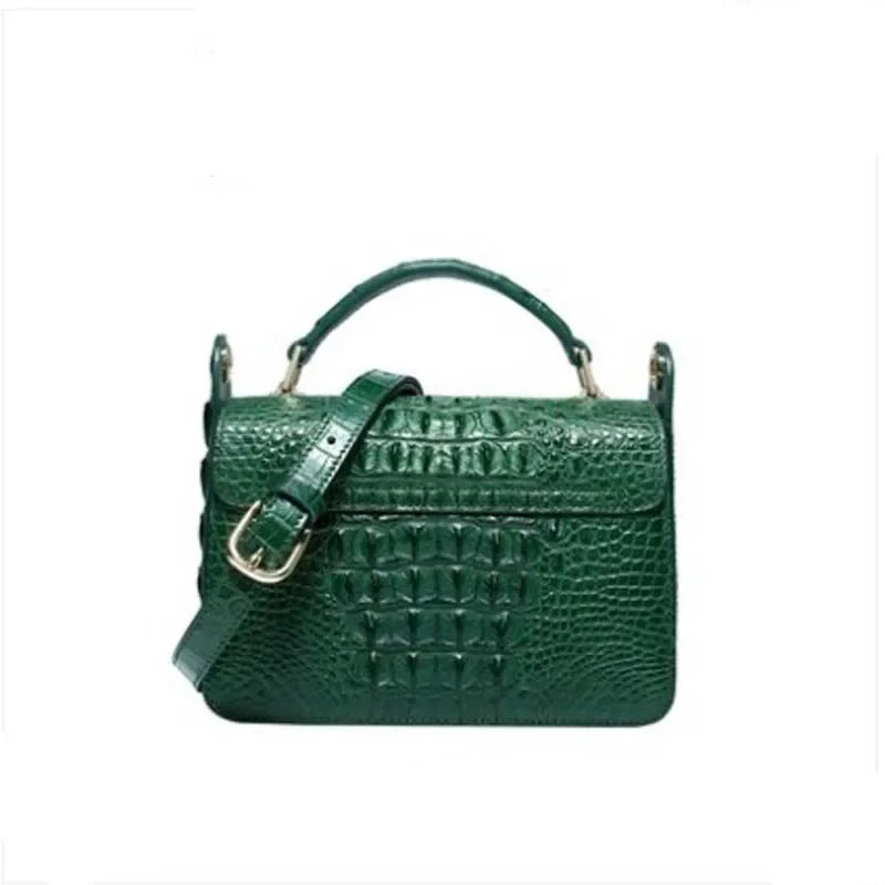 Imported Crocodile Crossbody Bag | Flap Shoulder Small Handbag