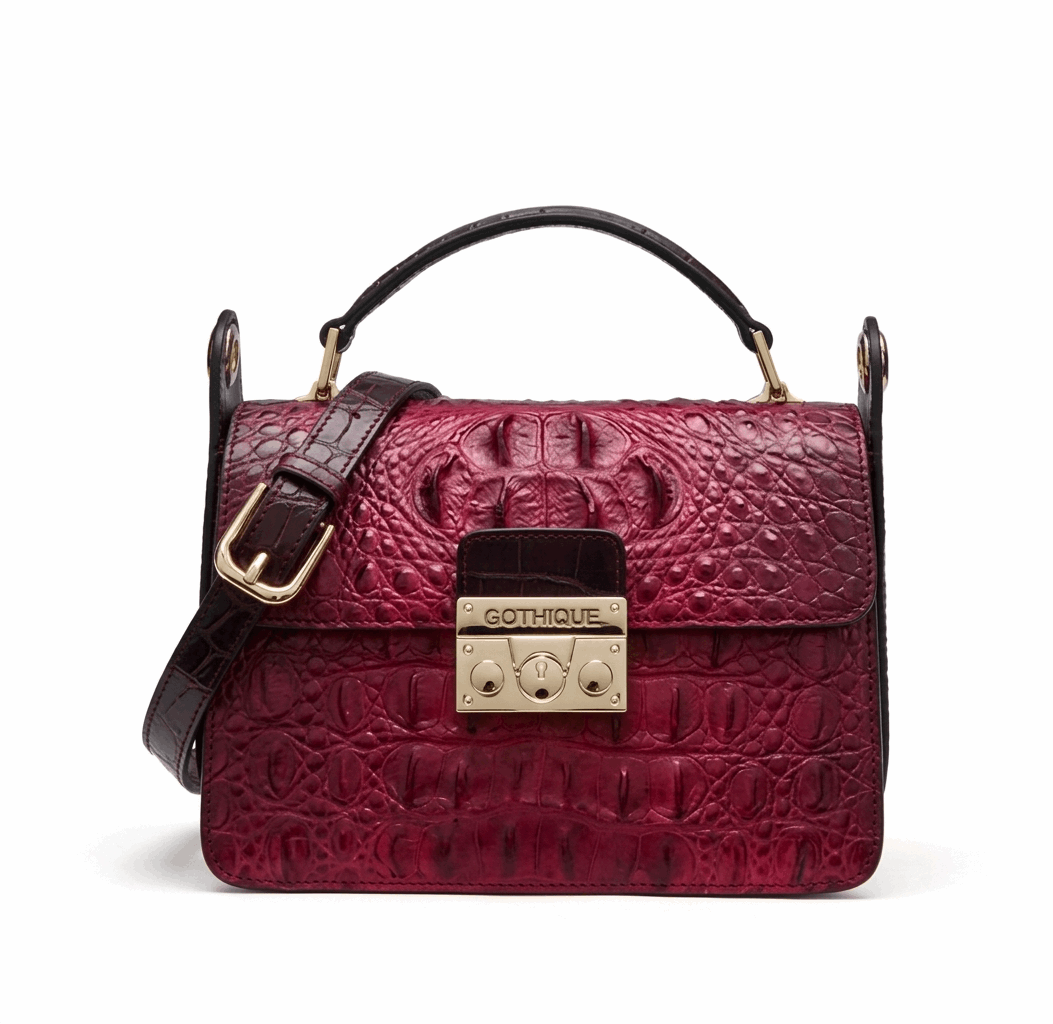 Imported Crocodile Crossbody Bag | Flap Shoulder Small Handbag