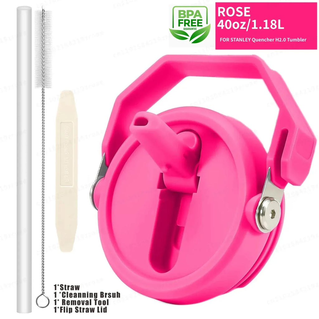 Leakproof Flip Straw With Brush & Removal Tool.