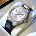 Leather Quartz Watch | Elegant Waterproof Date display
