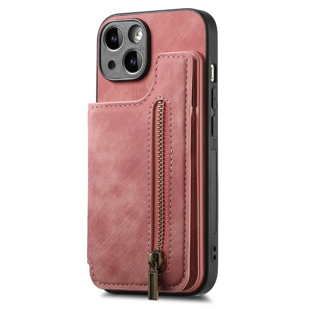 Leather wallet Case For iPhone