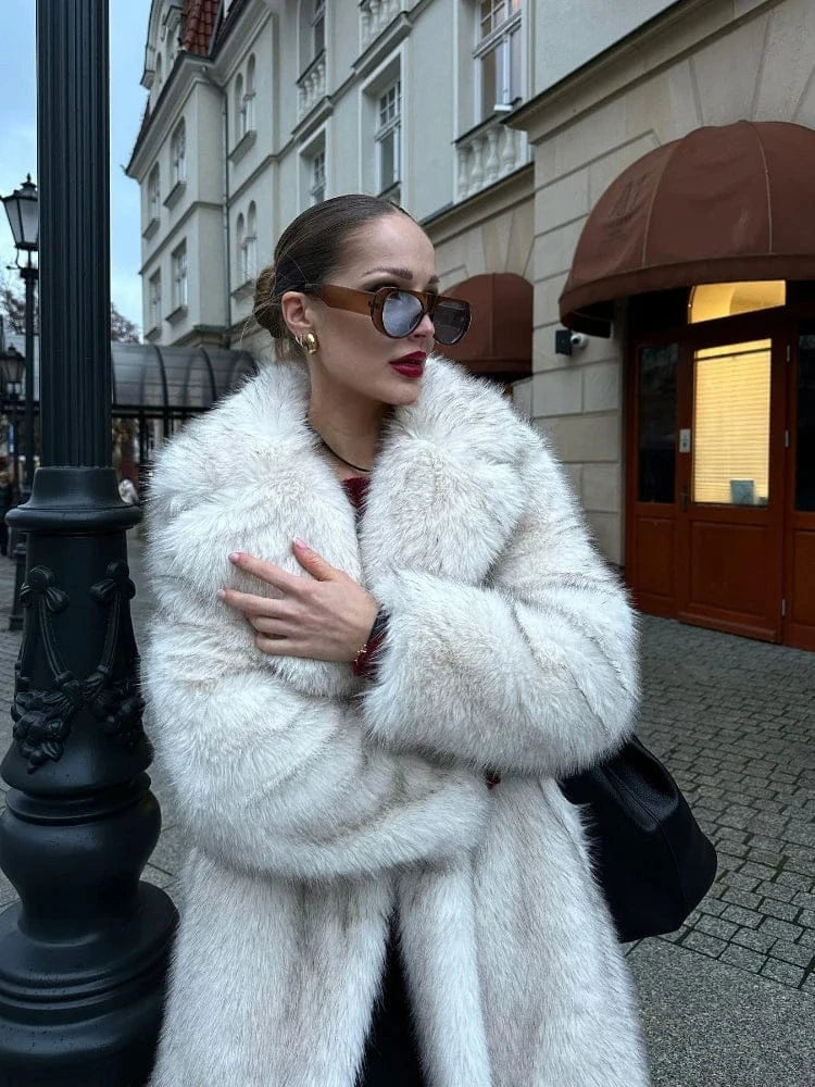 Long Faux Fur Coats for Women