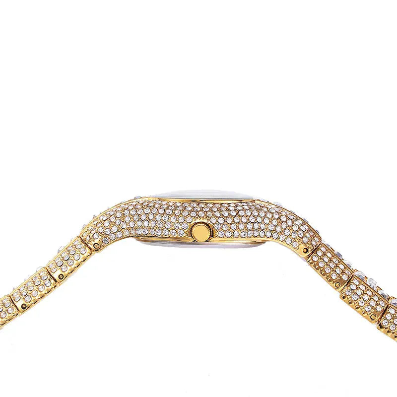 Luxury Women’s Watch | Baguette Diamond Waterproof Clock
