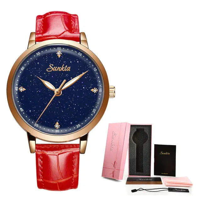 Luxury Women’s Watch | Ultra-Thin Steel Mesh Quartz Waterproof