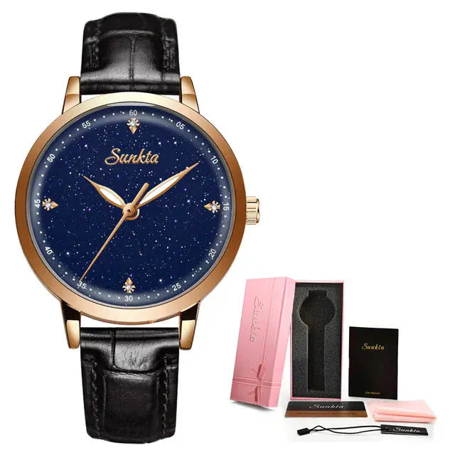 Luxury Women’s Watch | Ultra-Thin Steel Mesh Quartz Waterproof