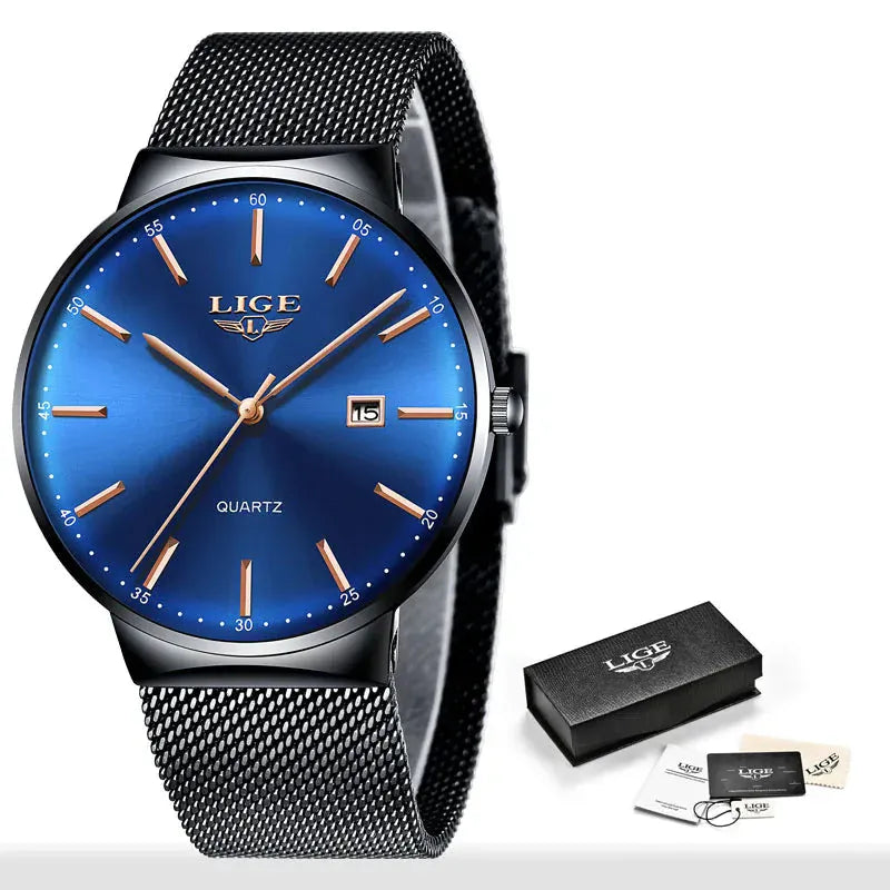 Luxury Women’s Watch | Ultra-Thin Steel Mesh Quartz Waterproof