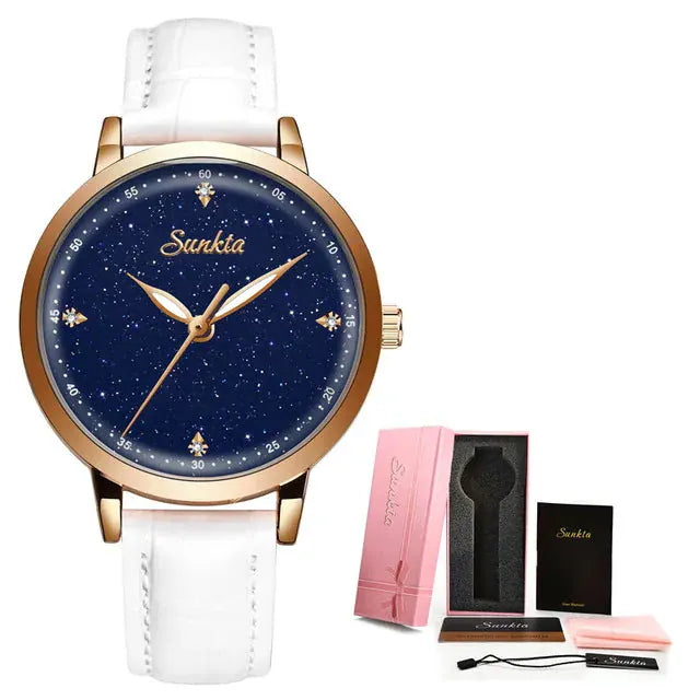 Luxury Women’s Watch | Ultra-Thin Steel Mesh Quartz Waterproof