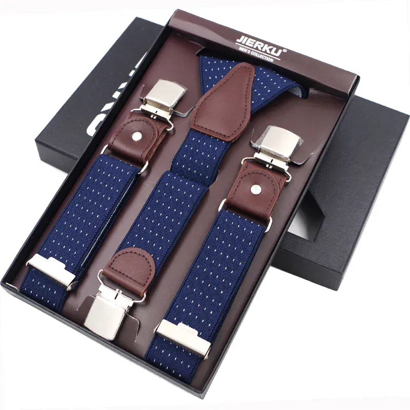 Maison Novaire Leather Suspenders