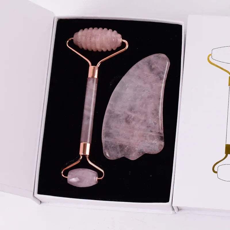 Maison Novaire Rose Quartz Gua Sha & Face Roller