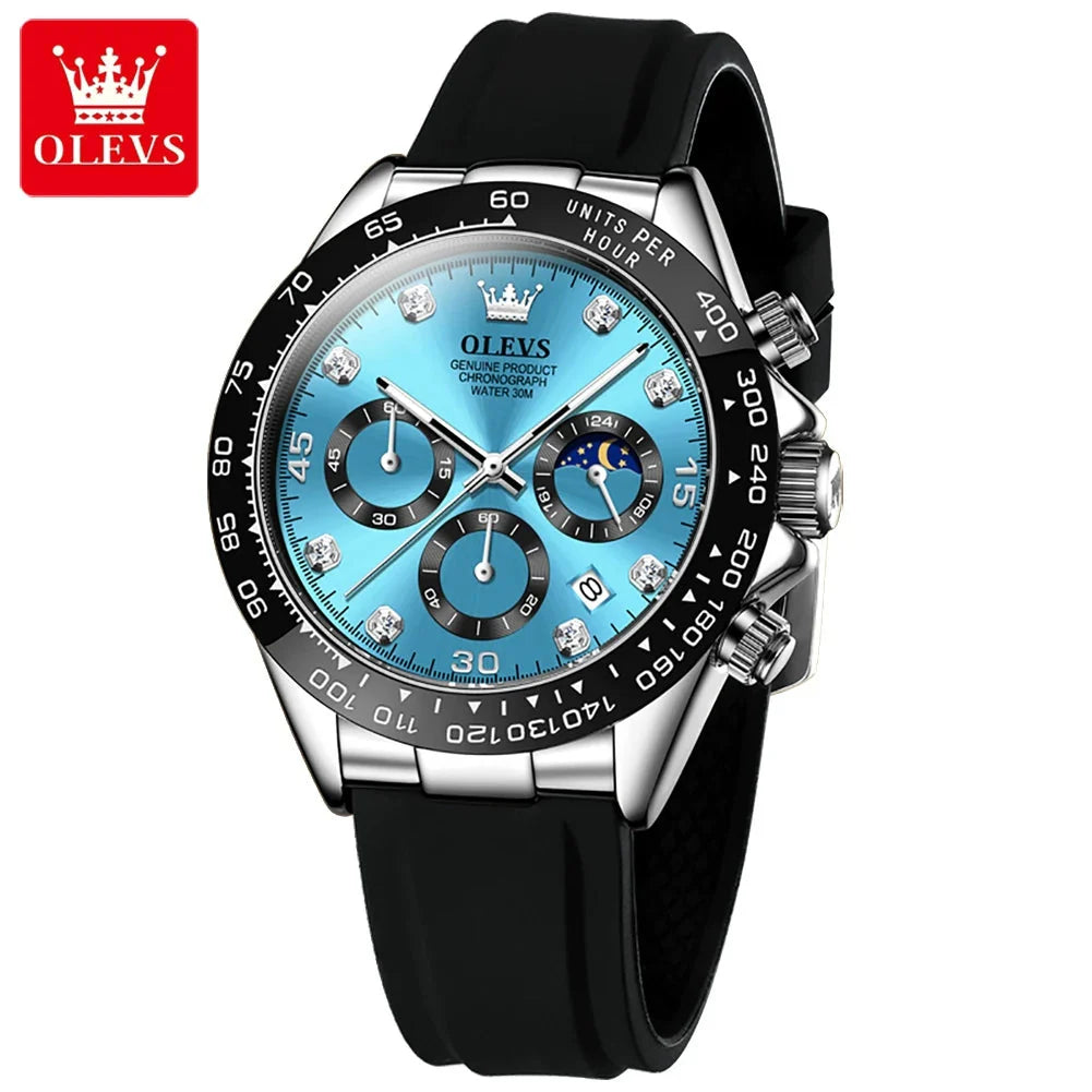 Men Chronograph Sport Wristwatch.