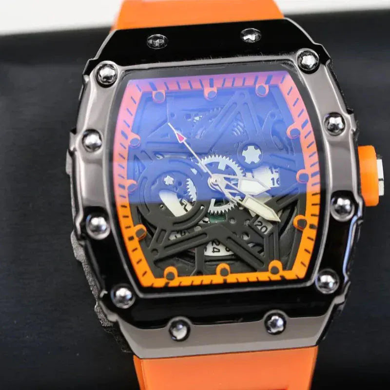 Men’s Pentagram Luminous Watch | Light Luxury Barrel Quartz Timepiece