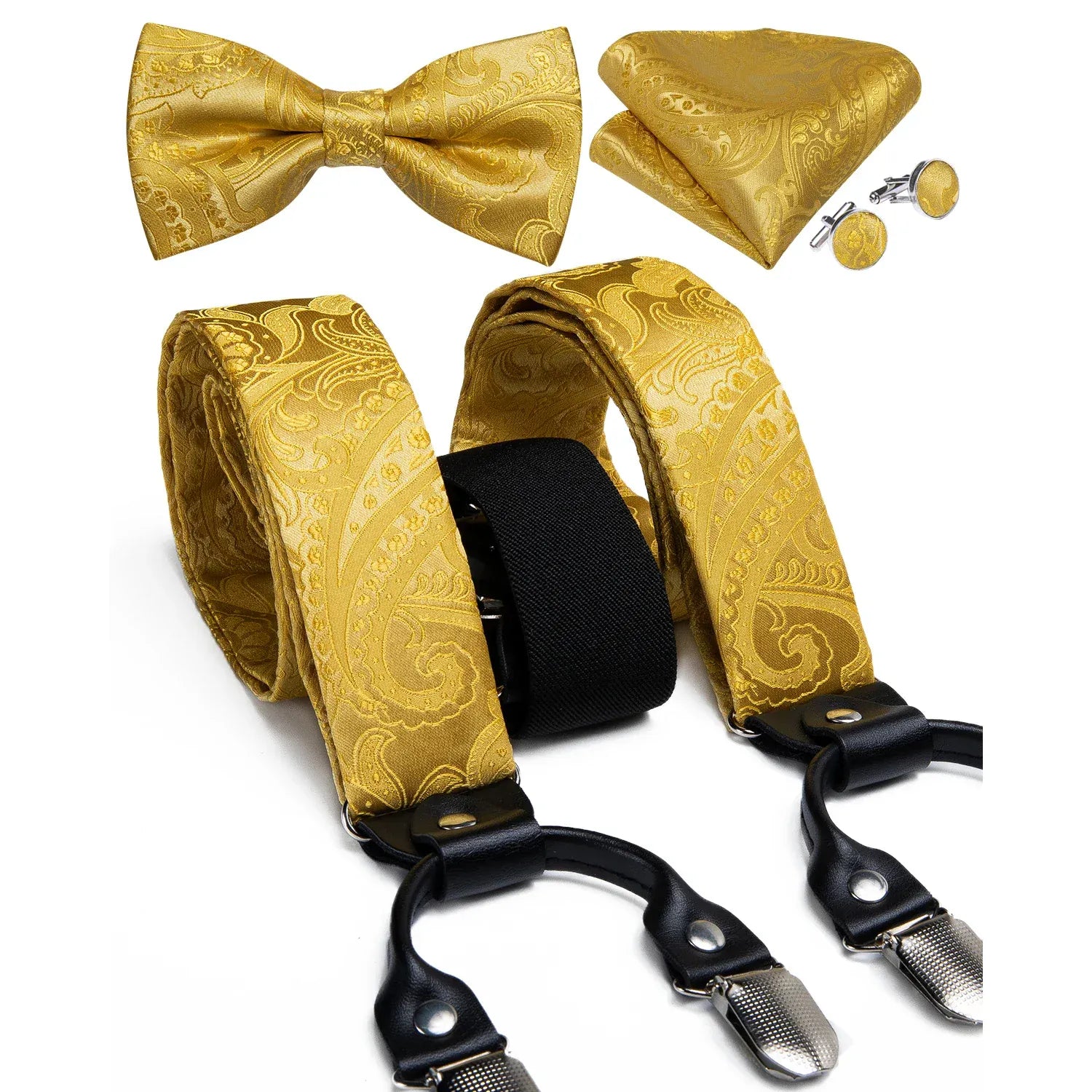 Men's Silk Suspenders Set