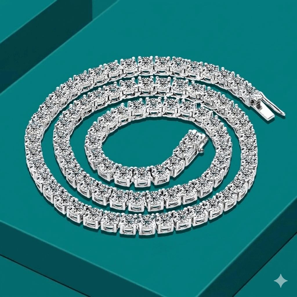 Moissanite Tennis Necklace