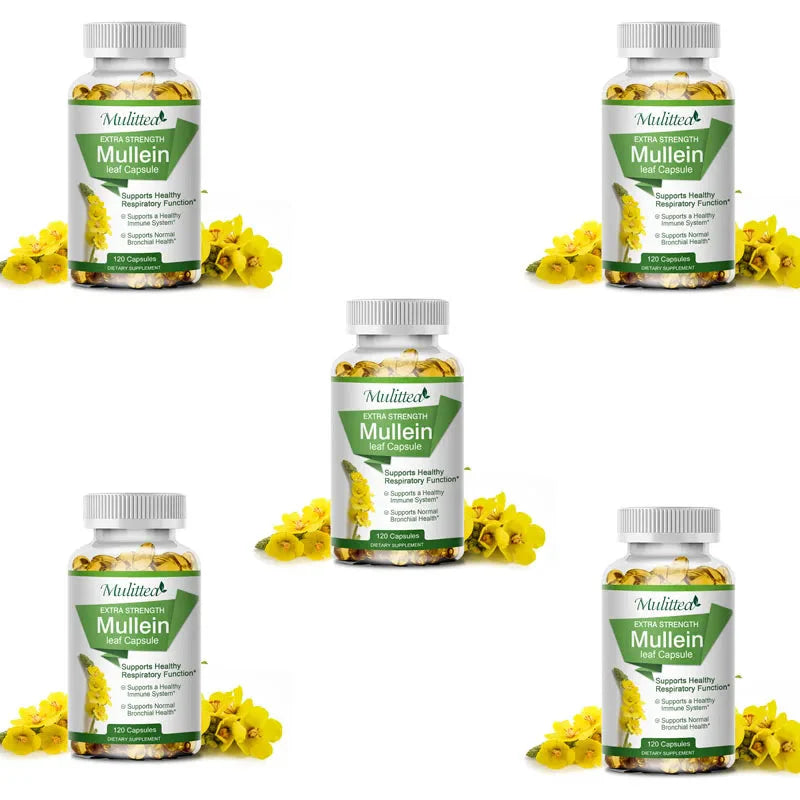 Mullein Lung Cleanser-Asthma Health-Herbal Supplement.