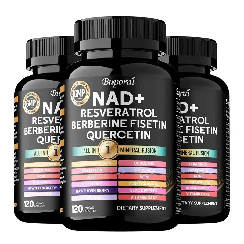 NAD+ Resveratrol Complex – Cellular Health & Anti-Aging Formula (1000 mg)