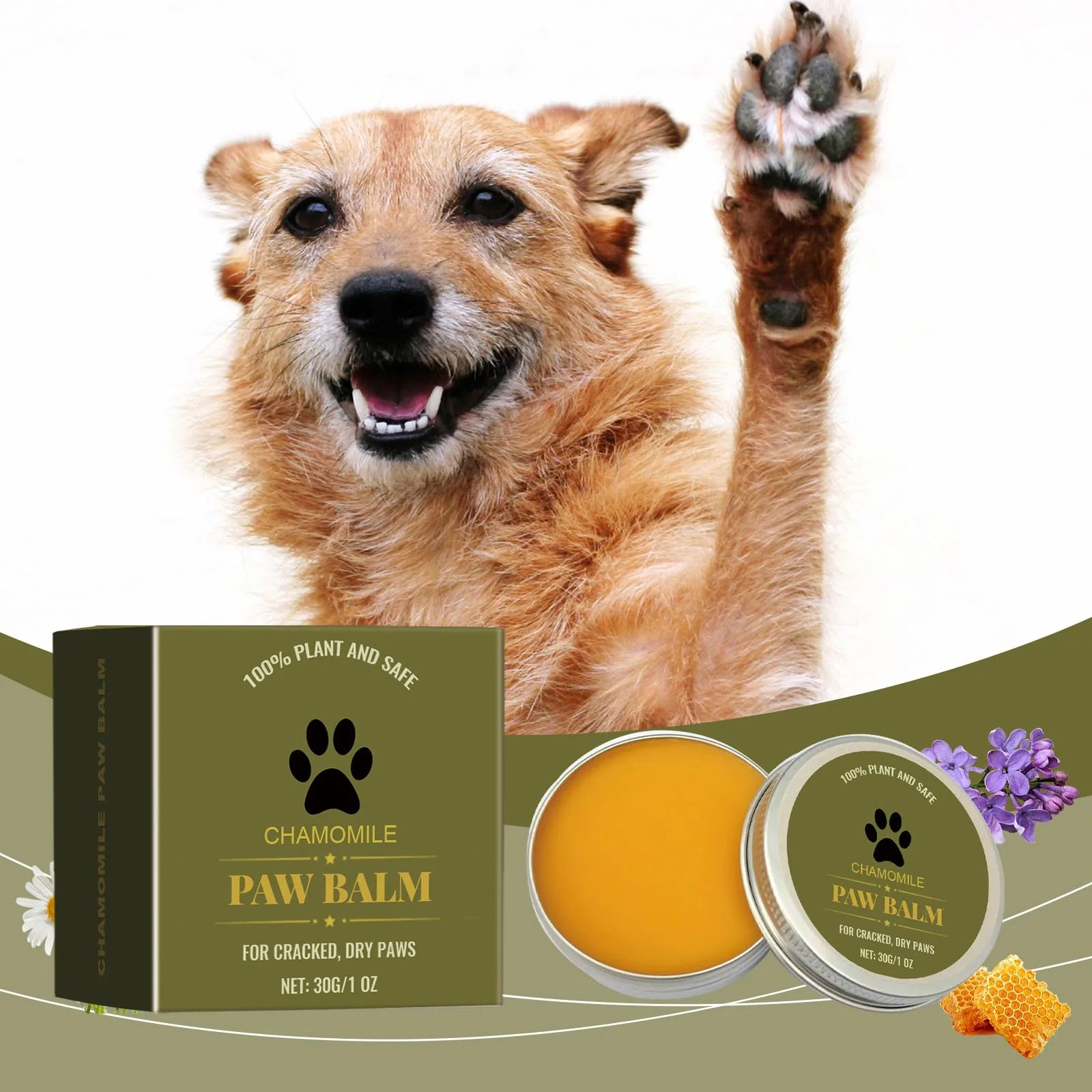 Natural Dog Paw Balm Protection
