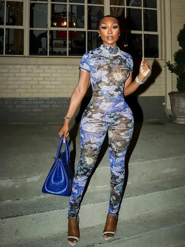 Nibber Colorful Print Jumpsuit.