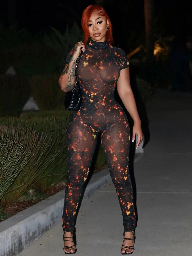 Nibber Colorful Print Jumpsuit.