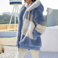 Oversized Plush Hooded Jacket for Women – Fall & Winter