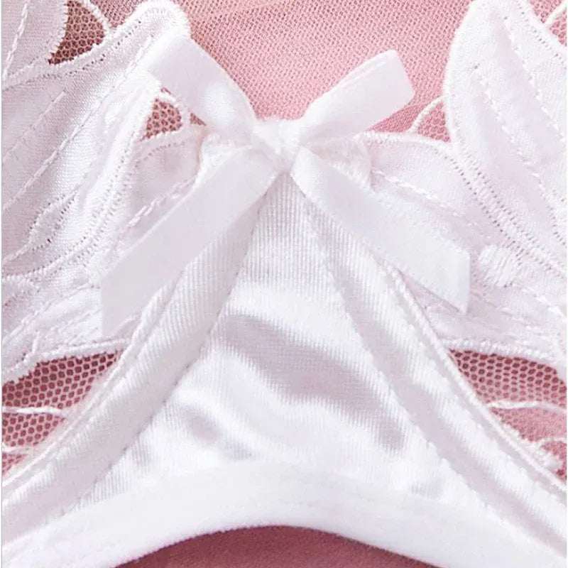 Product Page: Toucheart Embroidery Lace Push-Up Bra Set | Sexy Transparent Thin Lingerie for Women with Erotic Briefs Kit