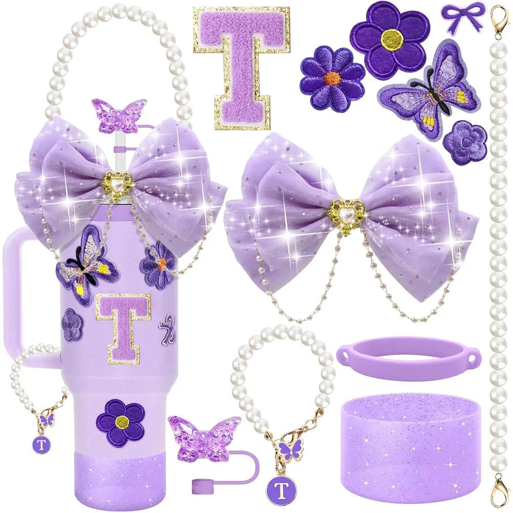 Purple 12pcs Cup Accessories Set for Stanley 40oz.
