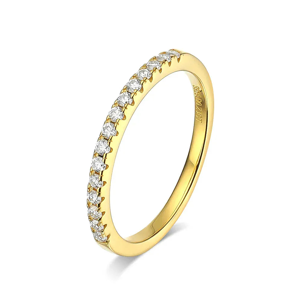 Real Moissanite Diamond Stackable Rings for Women.