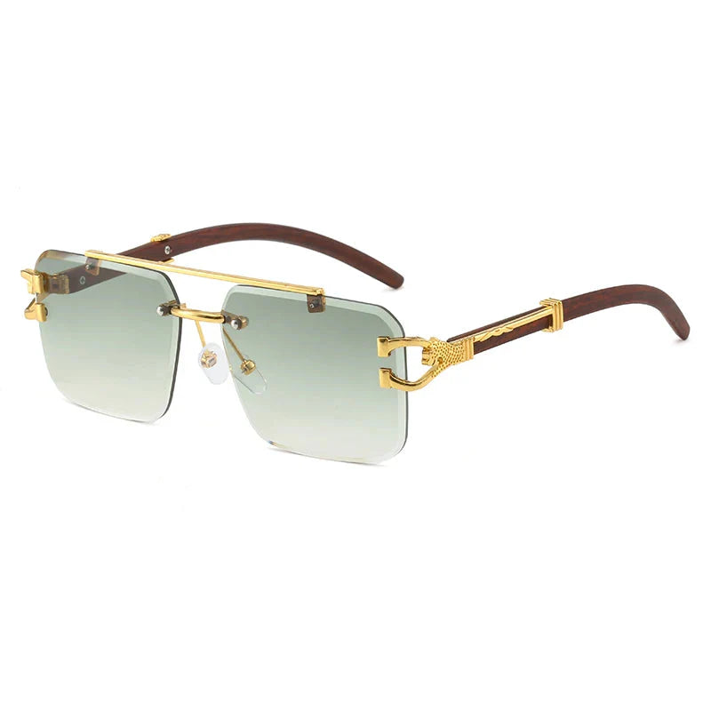 Rimless Cut Edge Sunglasses