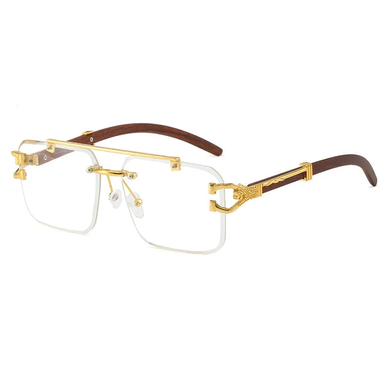 Rimless Cut Edge Sunglasses