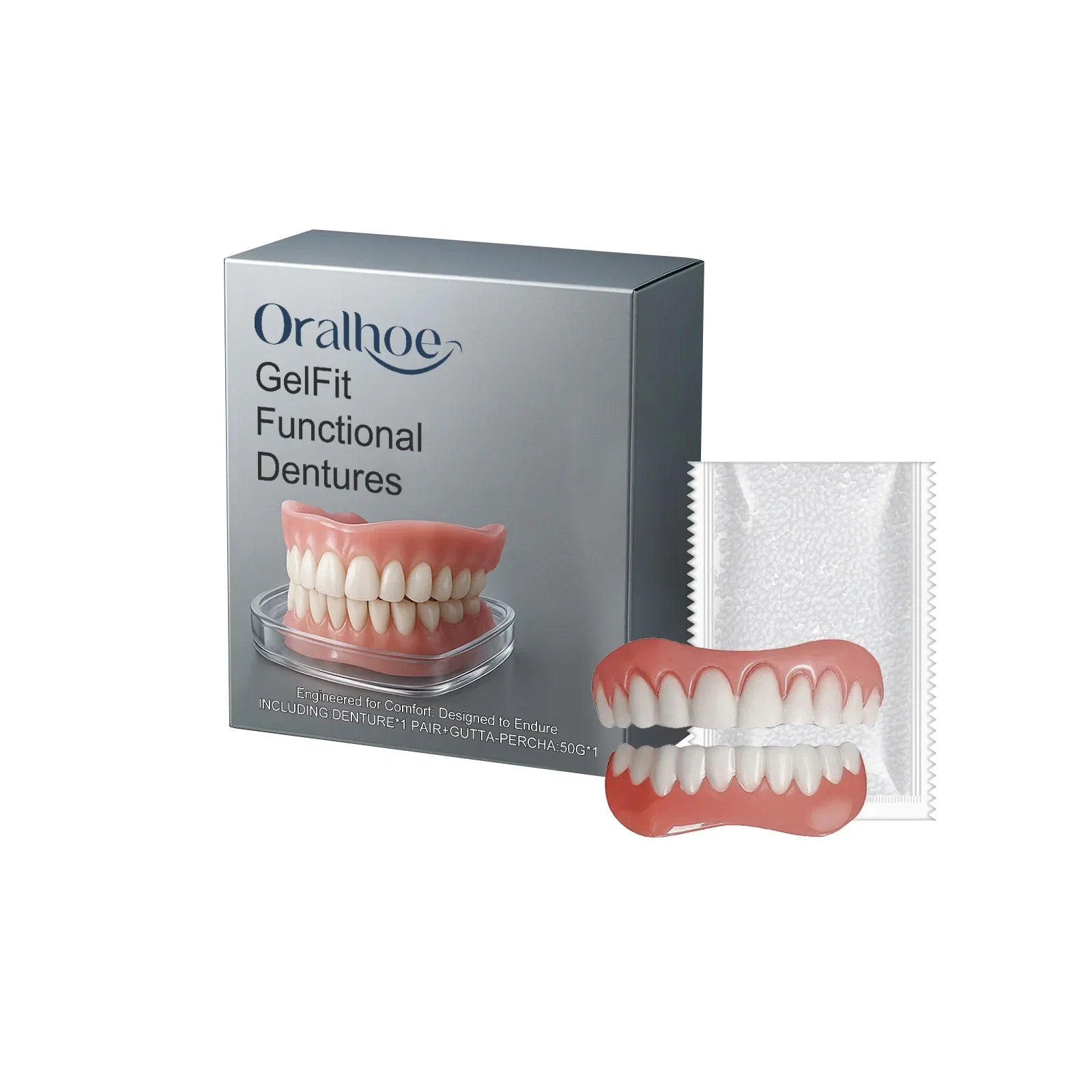 Silicone Dentures Full Set 2026 | Soft Temporary Teeth Tooth Loss Solution