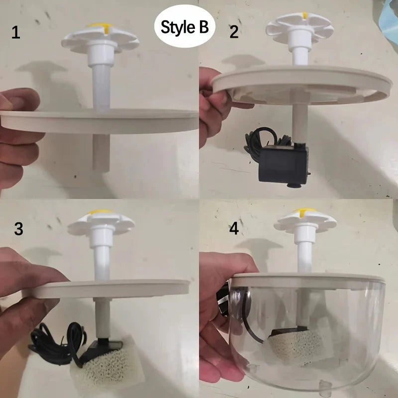 USB Electric Pet fountain drinking bowl.