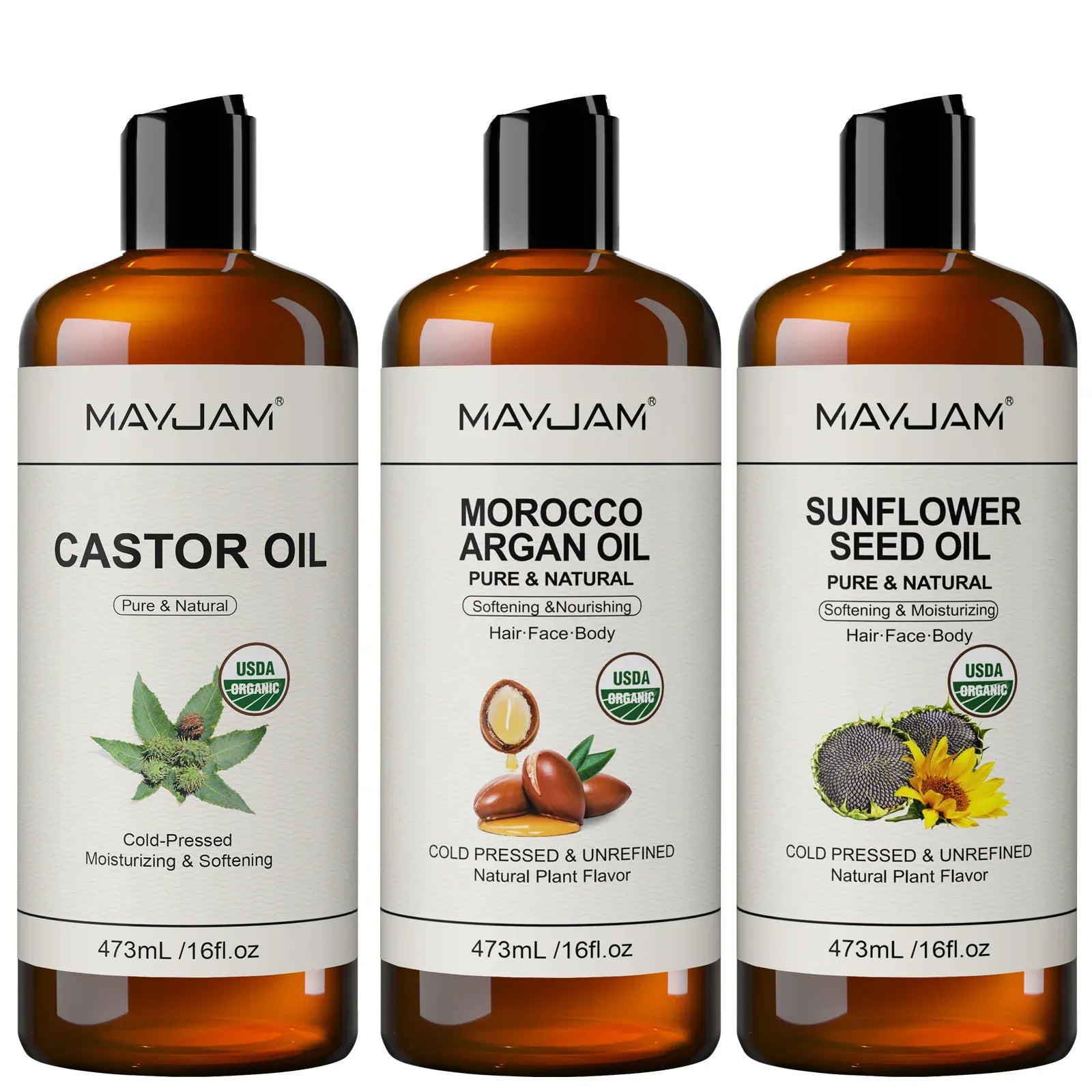 USDA Organic Sunflower Seed Oil for Skin & Hair
