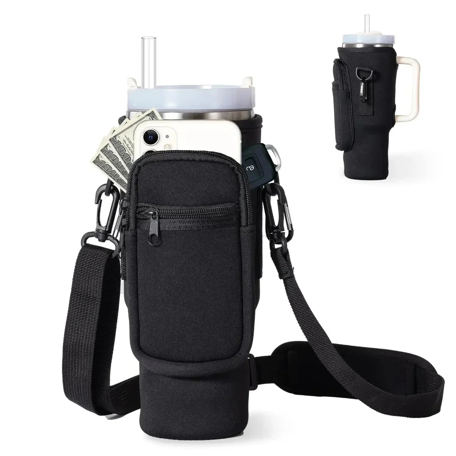 Water Bottle Carrier Bag for Stanley 40oz Tumbler.