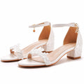 Wedding Sandals Silk Shoes.