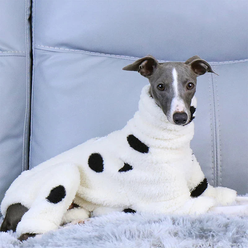 Whippet & Italian Greyhound Fleece Turtleneck Jacket – Warm Winter Dog Jumper