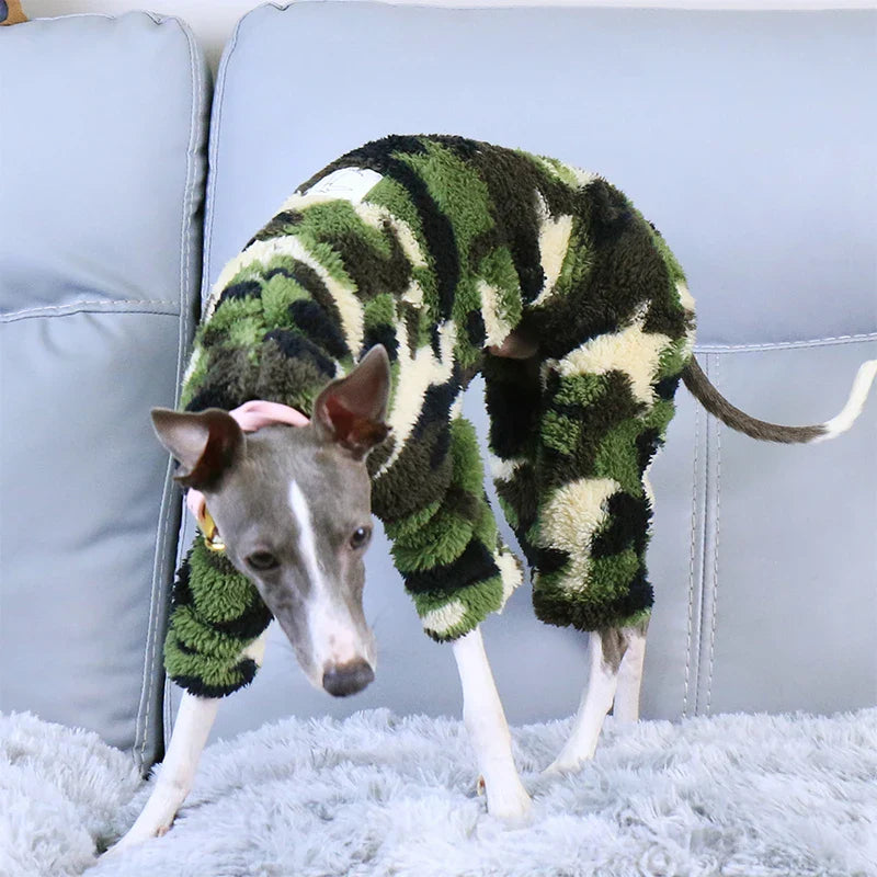Whippet & Italian Greyhound Fleece Turtleneck Jacket – Warm Winter Dog Jumper