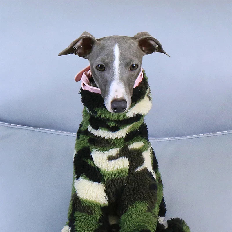 Whippet & Italian Greyhound Fleece Turtleneck Jacket – Warm Winter Dog Jumper