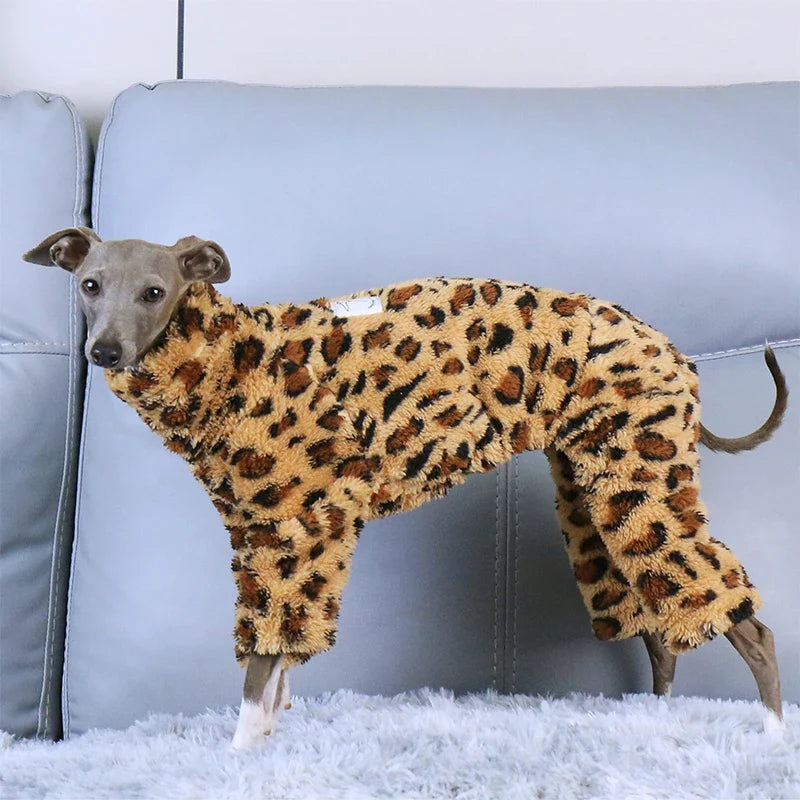 Whippet & Italian Greyhound Fleece Turtleneck Jacket – Warm Winter Dog Jumper