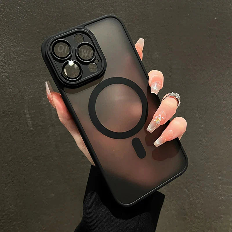 Wireless charging Matte Armor IPhone case.