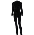 Women Long Sleeve Skinny Jumpsuit