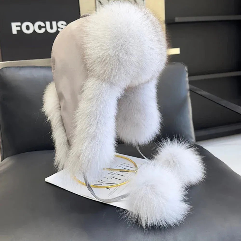 Women’s Real Fox Fur Hat