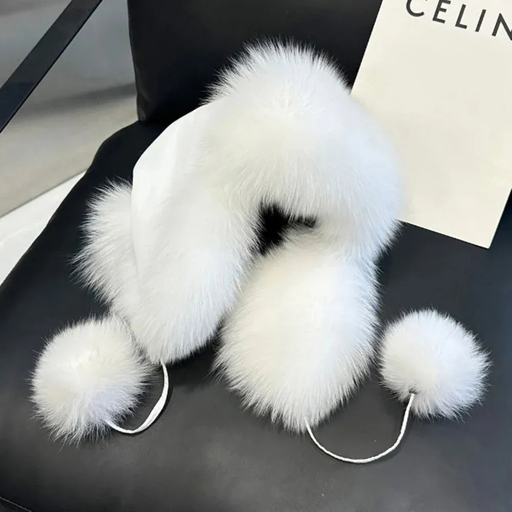 Women’s Real Fox Fur Hat