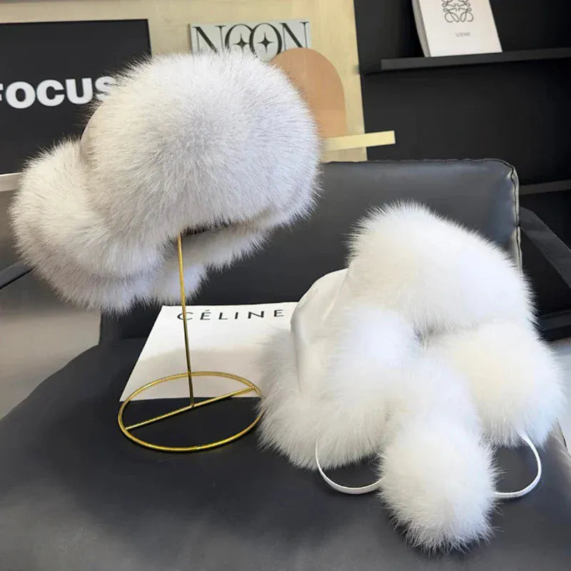 Women’s Real Fox Fur Hat