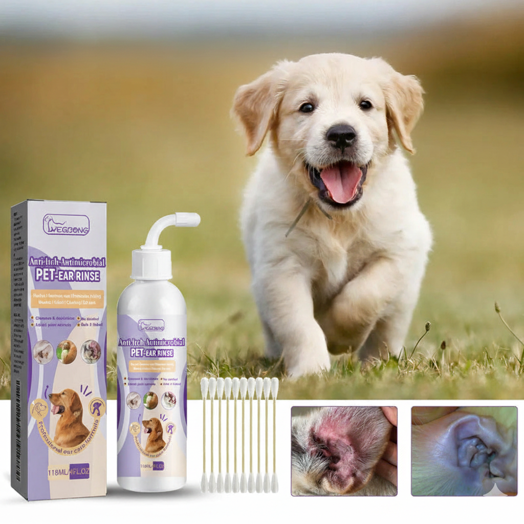 Hypoallergenic dog cat ear cleaner