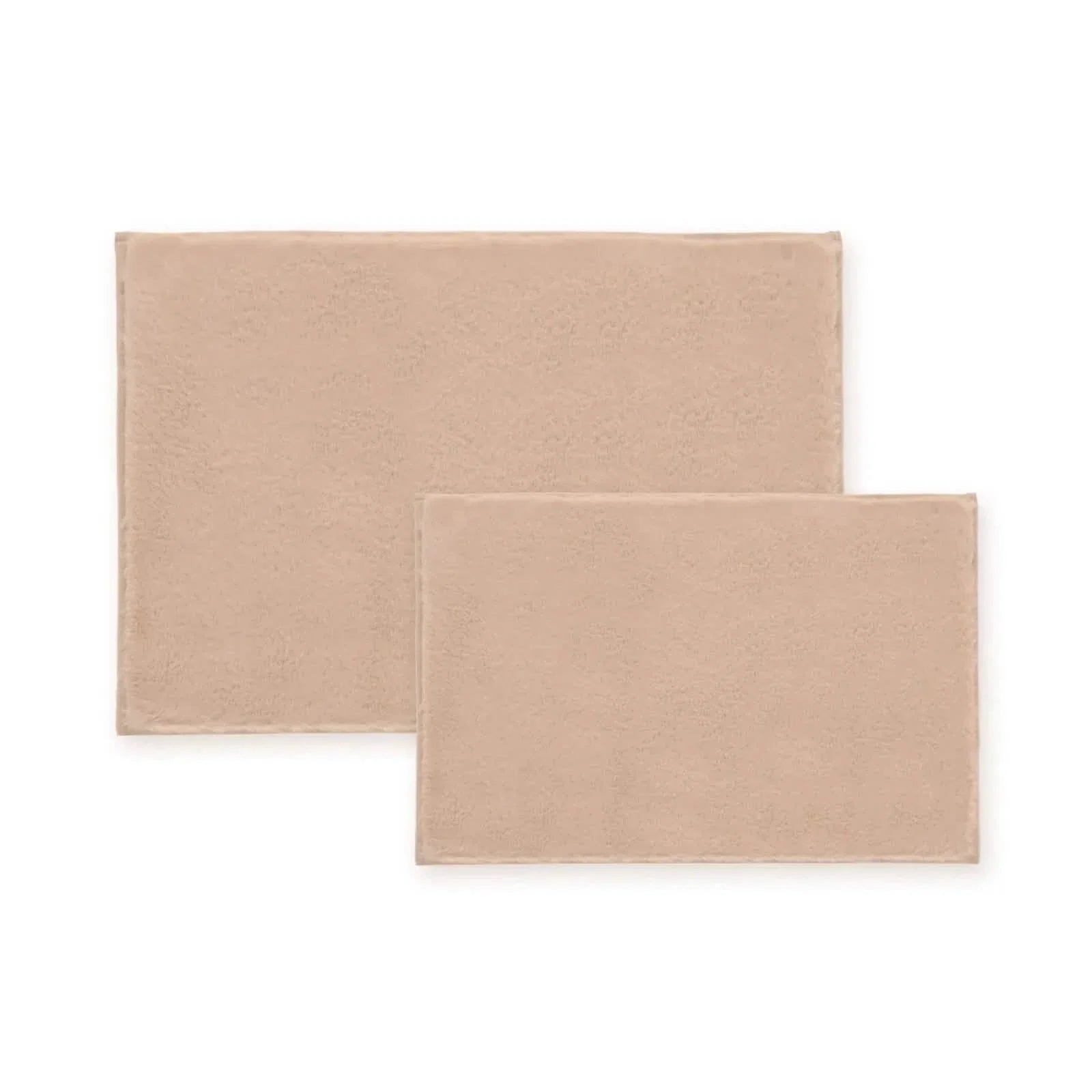 2-Piece Set: Bibb Home 2 Piece Faux Fur Plush Bath Mat Set